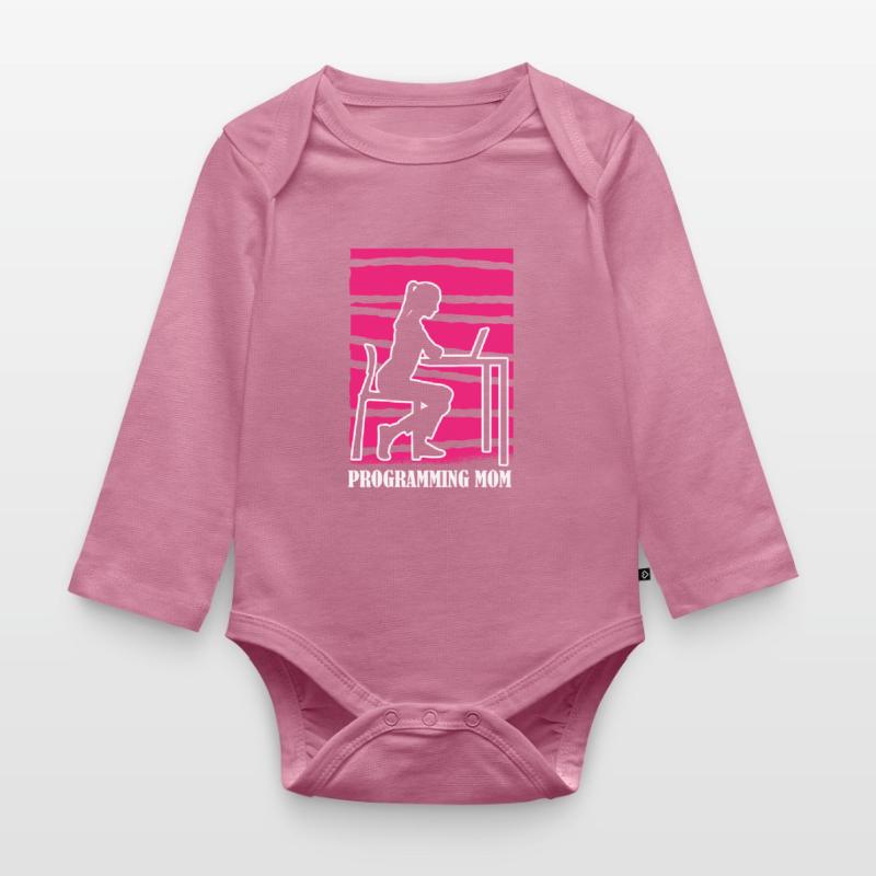 Developer Coder Programmer Mama Organic Longsleeve Baby Bodysuit