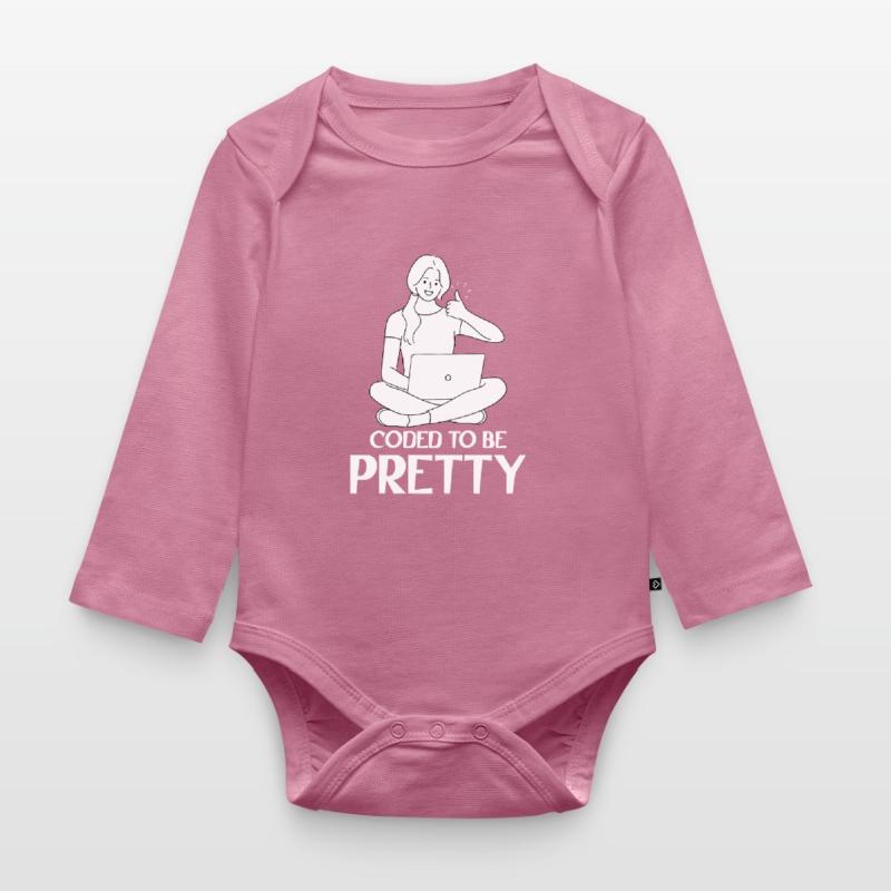 Developer Coder Programmer Woman Organic Longsleeve Baby Bodysuit