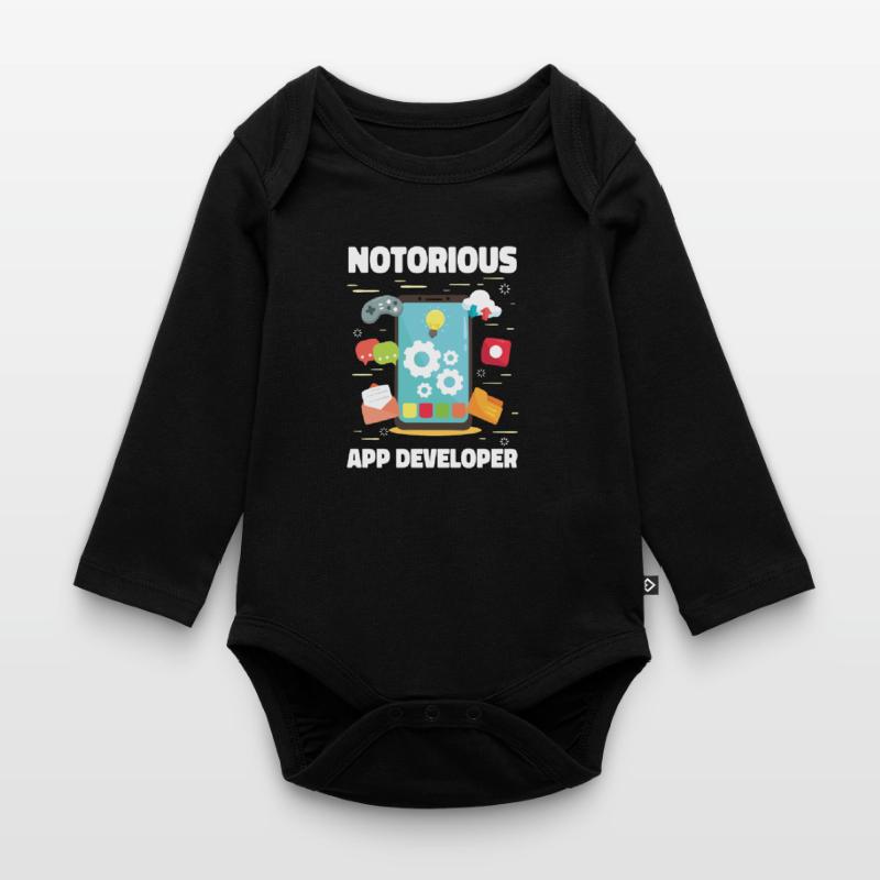 Entwickler Coder Programmierer App Baby Bio-Langarm-Body