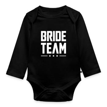 Bride Team - Baby Bio-Langarm-Body - Schwarz - Vorne