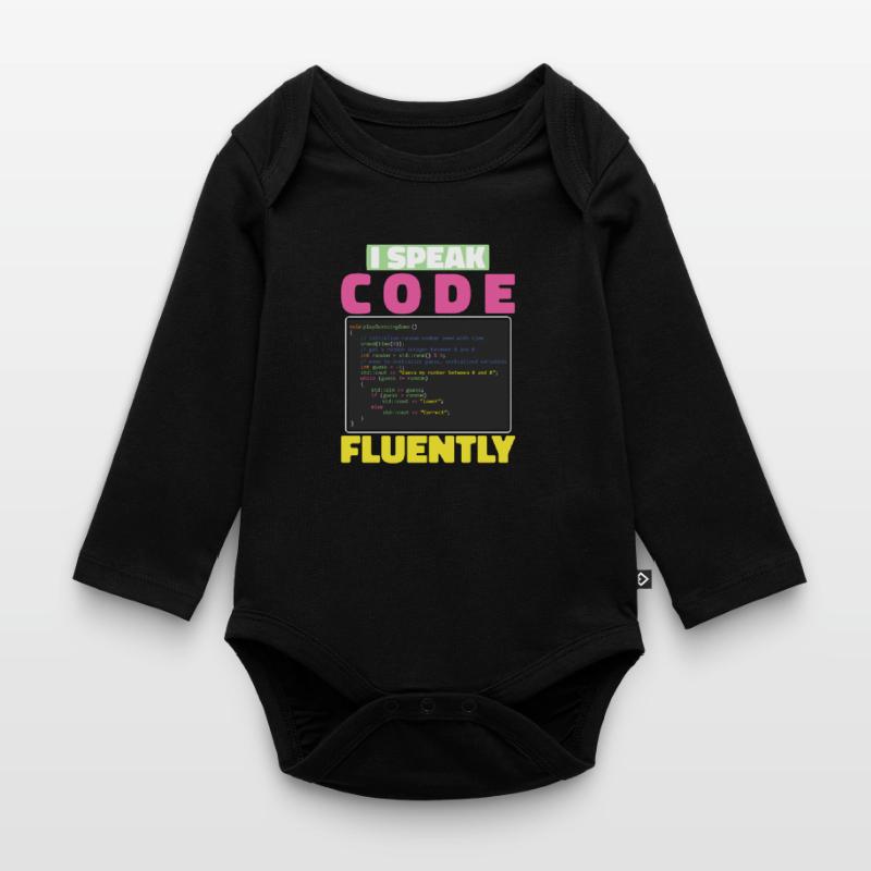 Développeur Coder Programmeur Sarcasme Body Bébé bio manches longues