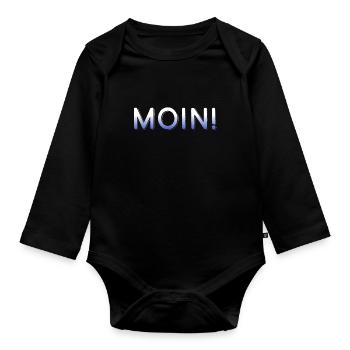 Moin - Organic Longsleeve Baby Bodysuit - black - Front