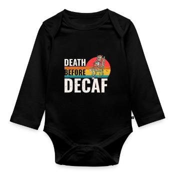 Tod Vor Dezaf - Baby Bio-Langarm-Body - Schwarz - Vorne