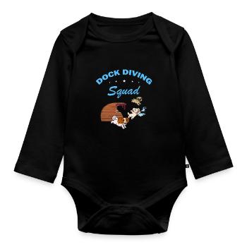 Sports nautiques pour chiens et sports nautiques pour chiens - Body Bébé bio manches longues - noir - Devant