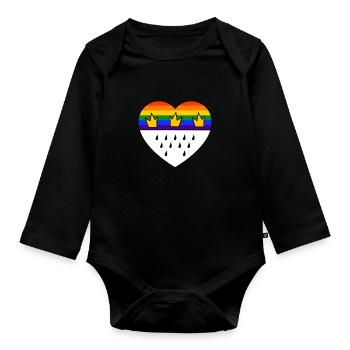 Jede Jeck es anders! Ich auch. LGBTQ Karneval Köln - Baby Bio-Langarm-Body - Schwarz - Vorne