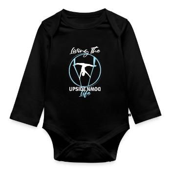 Aerial Silk Circus for Aerial Silk Performers - Organic Longsleeve Baby Bodysuit - black - Front