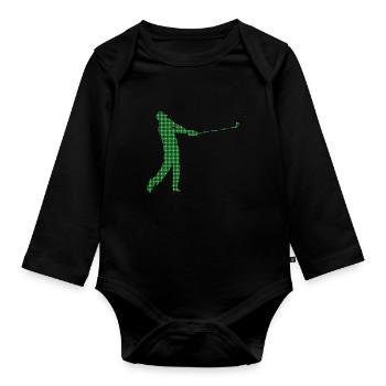 golfe - Body Bébé bio manches longues - noir - Devant