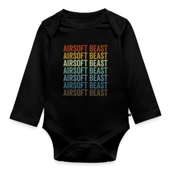 Airsoft Beast Airsoft Airsoft Jeu - Body Bébé bio manches longues - noir - Devant