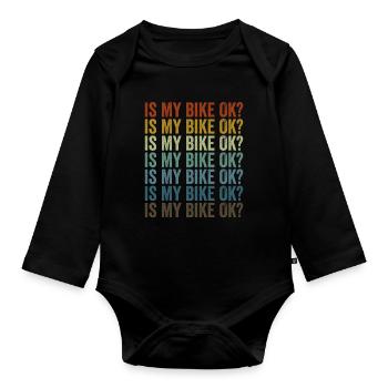 Est-ce que mon vélo va bien? VTT VTT-Lie - Body Bébé bio manches longues - noir - Devant