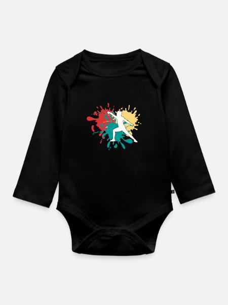 Escrime - Body Bébé bio manches longues - noir