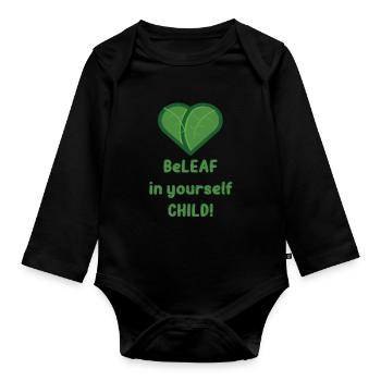 Hobby Jardinier Jardin Enfant Jardinage Père - Body Bébé bio manches longues - noir - Devant
