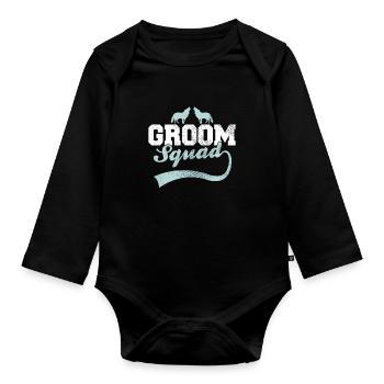 Bräutigam's Wolfsrudel - Baby Bio-Langarm-Body - Schwarz - Vorne