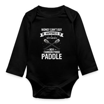 Dragon Boat and Dragon Boat Crew - Organic Longsleeve Baby Bodysuit - black - Front