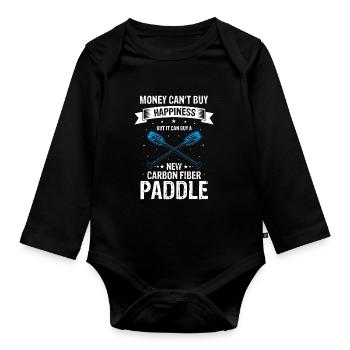 Dragon Boat Racing Theme for Dragon Boating - Organic Longsleeve Baby Bodysuit - black - Front