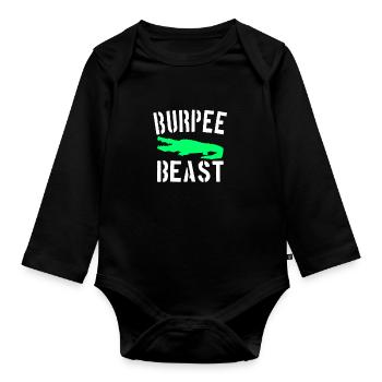 Bête Burpee - Body Bébé bio manches longues - noir - Devant