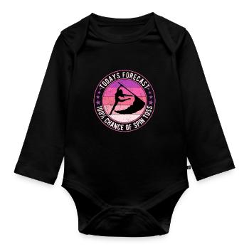 Color Guard Colorguard Farbwächter - Baby Bio-Langarm-Body - Schwarz - Vorne