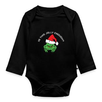 Est-ce assez drôle? -Joyeux Noël - Body Bébé bio manches longues - noir - Devant