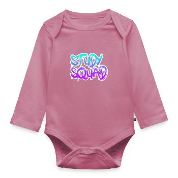 Équipe d’étude - Body Bébé bio manches longues - mauve - Devant
