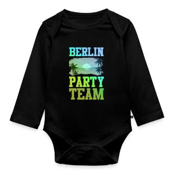 L’équipe du parti berlinois - Body Bébé bio manches longues - noir - Devant