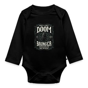 Cthulhu Worlds Finest Doom Bringer, Cosmic Horror - Baby Bio-Langarm-Body - Schwarz - Vorne