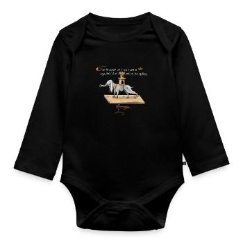 Fior di Battaglia - medieval rabbits edition - Baby Bio-Langarm-Body - Schwarz - Vorne