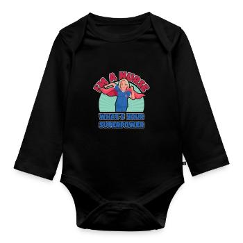 National Nurses' Day. - Organic Longsleeve Baby Bodysuit - black - Front