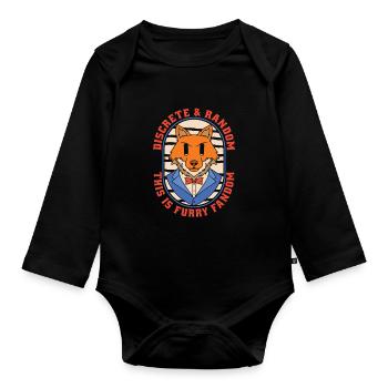 Furry Fandom Fursuits Funny - Organic Longsleeve Baby Bodysuit - black - Front