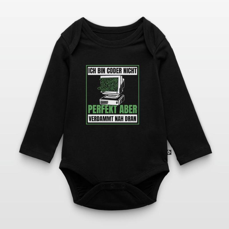Entwickler Coder Programmierer Humor Baby Bio-Langarm-Body