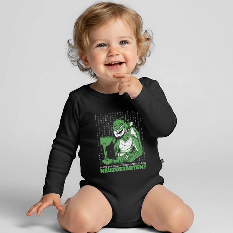 Entwickler Coder Programmierer Computer Baby Bio-Langarm-Body