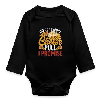 Pizza maker Pizzaiolo - Organic Longsleeve Baby Bodysuit - black - Front