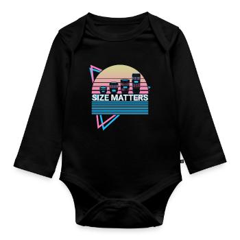 Kamera Fotografie Fotograf Retro - Baby Bio-Langarm-Body - Schwarz - Vorne
