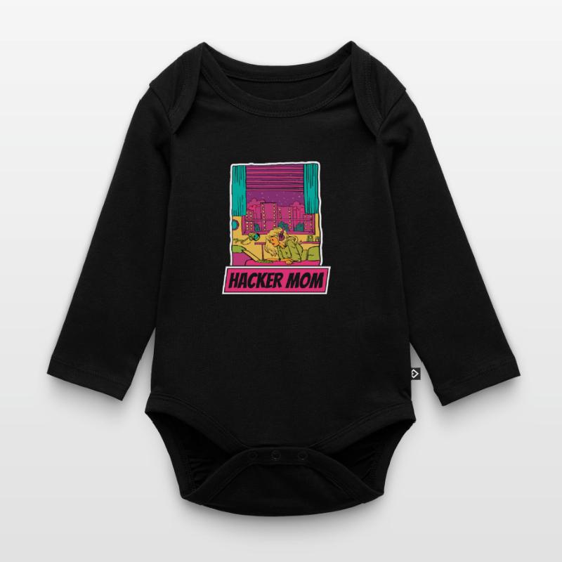 Développeur Coder Programmeur Mère Body Bébé bio manches longues