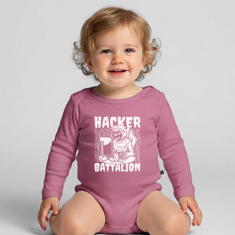 Developer Coder Programmer Organic Longsleeve Baby Bodysuit