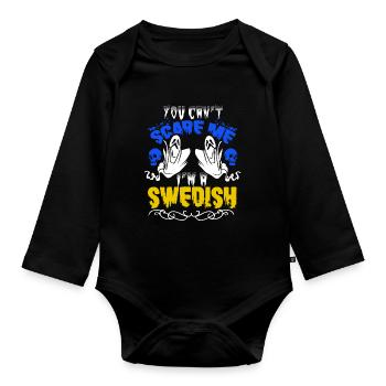 Scare Swedish - Baby Bio-Langarm-Body - Schwarz - Vorne