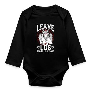 Ex-Mormone Postmormone Exmo - Baby Bio-Langarm-Body - Schwarz - Vorne