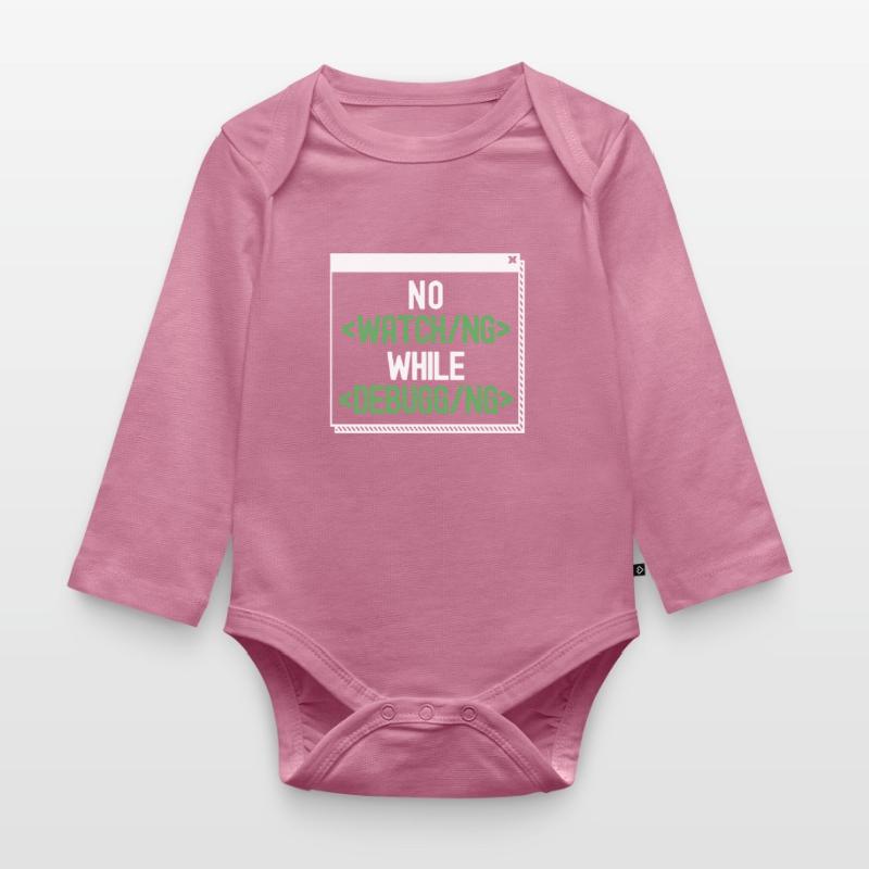 Developer Coder Programmer Humor Organic Longsleeve Baby Bodysuit