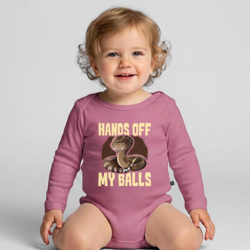 Ball Python Snake Organic Longsleeve Baby Bodysuit