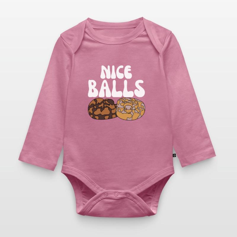 Ball Python Snake Organic Longsleeve Baby Bodysuit