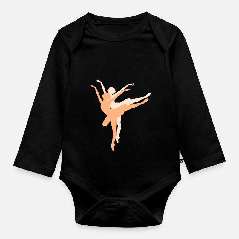 Danseurs - Body Bébé bio manches longues - noir
