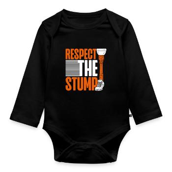 Prosthetic leg Respect The Stump - Organic Longsleeve Baby Bodysuit - black - Front