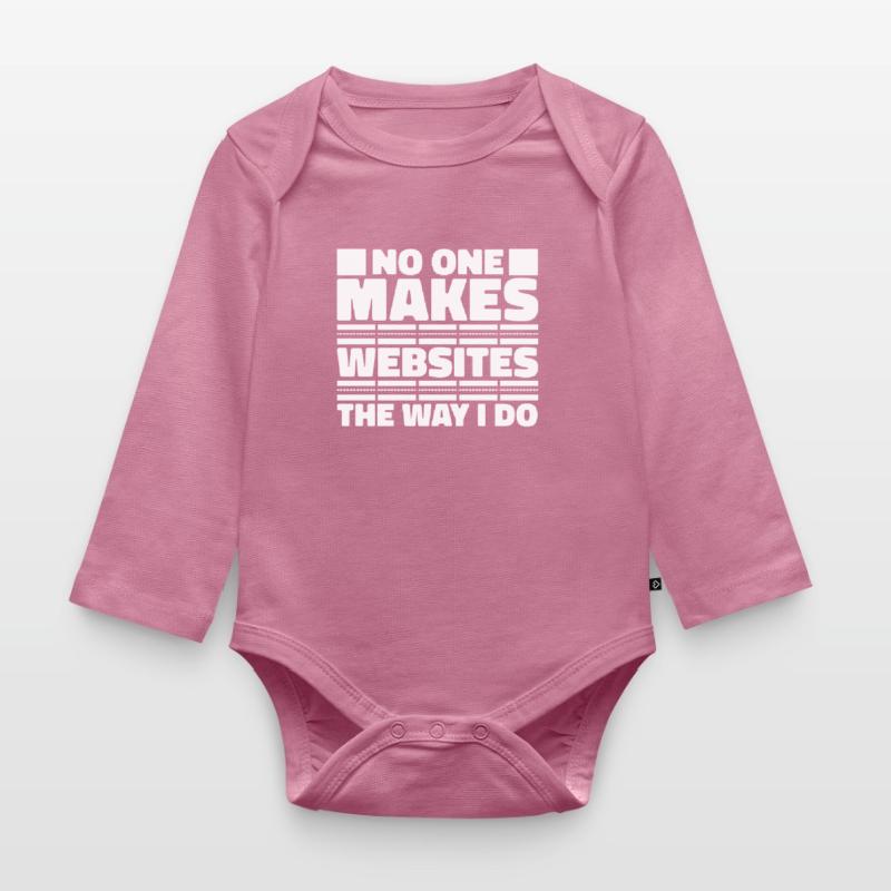 Web Developer Web Developer Funny Organic Longsleeve Baby Bodysuit