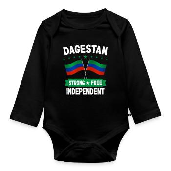 Daghestan - Body Bébé bio manches longues - noir - Devant