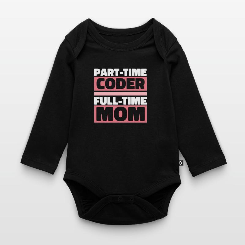 Développeur Coder Programmeur Mère Body Bébé bio manches longues