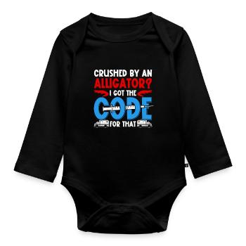 Kodierfachkraft I Got The Code For That - Baby Bio-Langarm-Body - Schwarz - Vorne