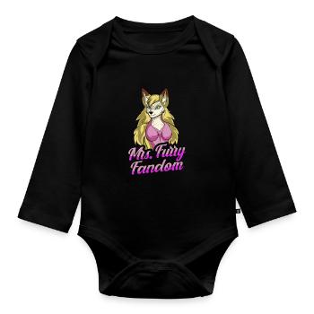 Furry Fandom Fursuits Cool - Body Bébé bio manches longues - noir - Devant