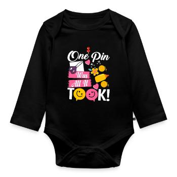 Scrapbooking Scrapbooker - Baby Bio-Langarm-Body - Schwarz - Vorne