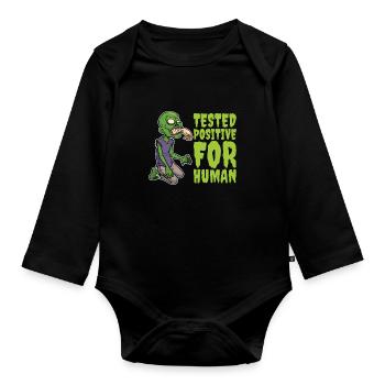 Zombie Halloween Cool - Body Bébé bio manches longues - noir - Devant