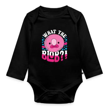 Blobfisch Qu’est-ce que le blob?! - Body Bébé bio manches longues - noir - Devant