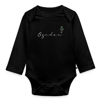 Ogaden - Organic Longsleeve Baby Bodysuit - black - Front