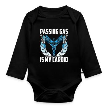Anesthesiologist Anesthesiology - Organic Longsleeve Baby Bodysuit - black - Front
